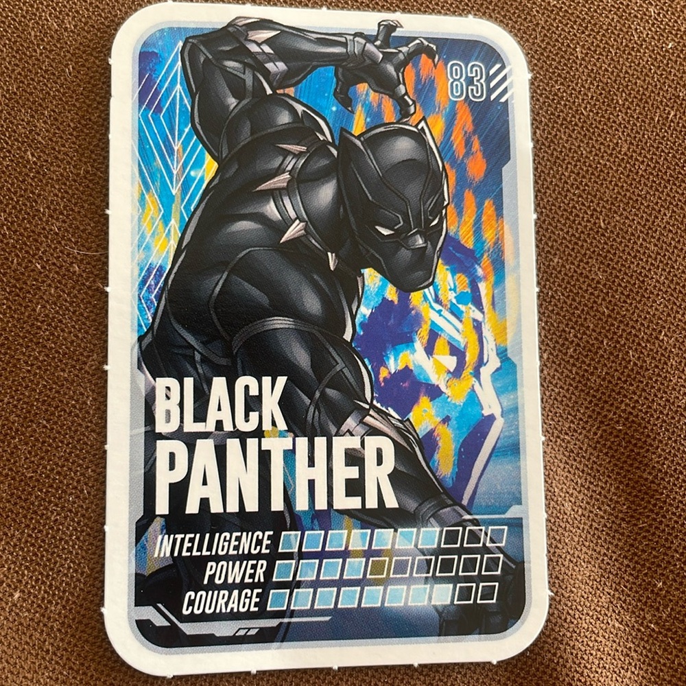 Marvel Collectible Card #83 - BLACK PANTHER